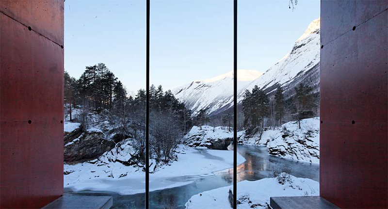 Illustration for article titled I want to live in one of these spectacular cabins in a Norwegian fjord